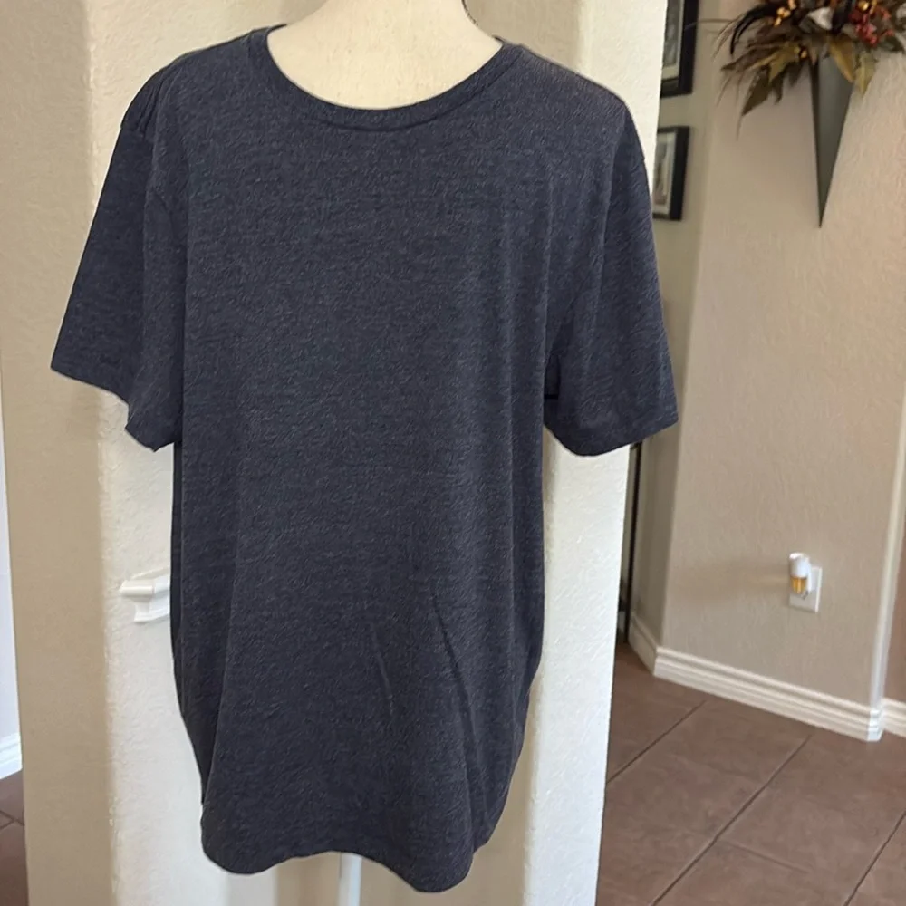 J.Crew essential tee blue heathered short sleeve cotton T-shirt Size L
